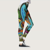 Graffiti-Leggings Leggings (Rechts)
