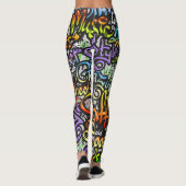 Graffiti-Leggings Leggings (Achterkant)