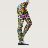 Graffiti-Leggings Leggings (Rechts)