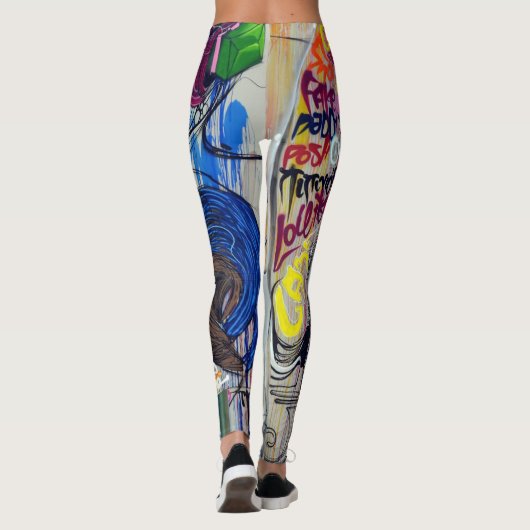 Graffiti-leggings Leggings (Achterkant)