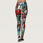 Graffiti-Leggings Leggings (Achterkant)