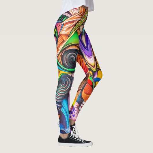 Graffiti-Leggings Leggings (Rechts)