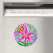 Graffiti Lily van Power Flower Magneet (Insitu (Vaatwasser))