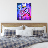 Graffiti Love Canvas Afdruk (Insitu (Slaapkamer))