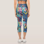 Graffiti Love - Cool Capris Leggings (Verso)