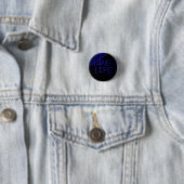 Graffiti "Love Life" Blue Neon Button (In situ)
