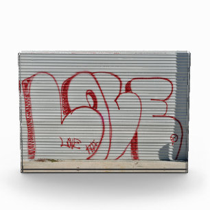 Graffiti Love, Peace, Koi bloc photo