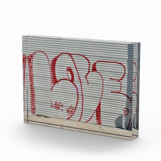 Graffiti Love, Peace, Koi bloc photo (Droite)