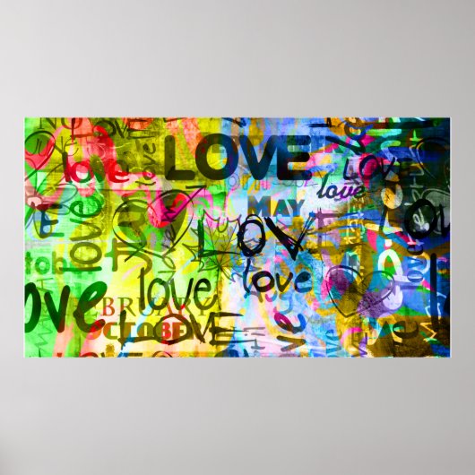 Graffiti Love Poster (Voorkant)