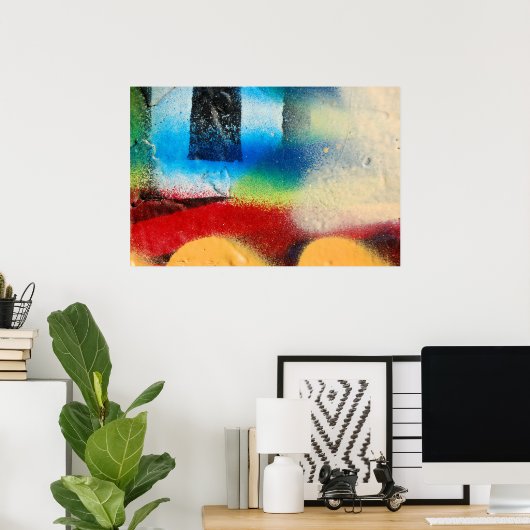 graffiti macroposter poster (Thuiskantoor)