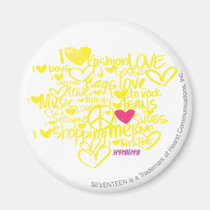 Graffiti Magenta/Geel Magneet