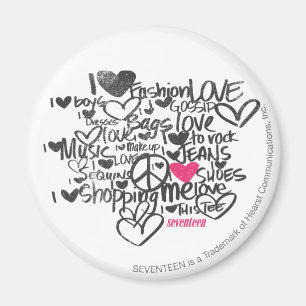 Graffiti Magenta Magneet