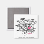 Graffiti Magenta Magneet (Voorkant / Achterkant)