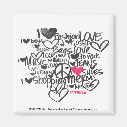 Graffiti Magenta Magneet (Voorkant)