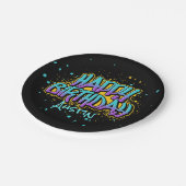 Graffiti Messy Paint Papieren Bordje (Gekanteld)