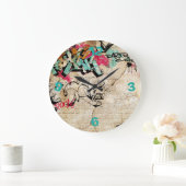 Graffiti met cijfers grote klok (Huis)