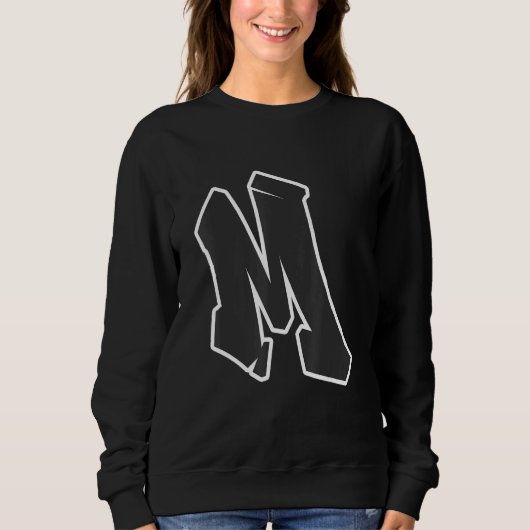 Graffiti met letter M Trui (Voorkant)