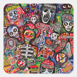 Graffiti Mislekt Stickers door Ray Dust
