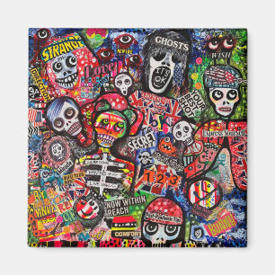 Graffiti Mistines Magnet par Ray Dust