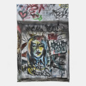 Graffiti Modern Cool Urban Street Art Theedoek (Verticaal)