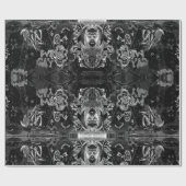 Graffiti Modern zwart-wit grunge patroon Cadeaupapier (Vlak)