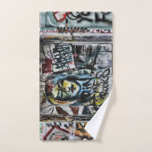 Graffiti Moderne Cool urbain Art de rue (Serviette à main)