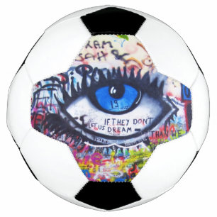 Graffiti moderne oeil bleu-mal