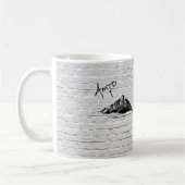 Graffiti-mok met banksy stijl koffiemok (Links)