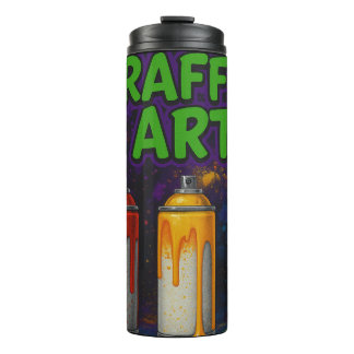 Graffiti-Mok Tumbler Thermosbeker