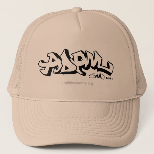Graffiti mon casquette nommé (Devant)