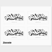 Graffiti Mon nom Stickers (Feuille)