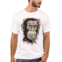 Graffiti Monkey Face Art - Abstracte straatstijl
