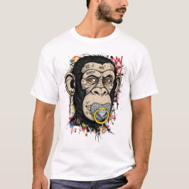 Graffiti Monkey Face Art - Abstracte straatstijl T-shirt