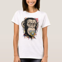 Graffiti Monkey Face Art - Abstracte straatstijl