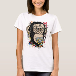 Graffiti Monkey Face Art - Abstracte straatstijl T-shirt