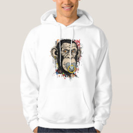 Graffiti Monkey Hoodie – Abstracte straatkunst