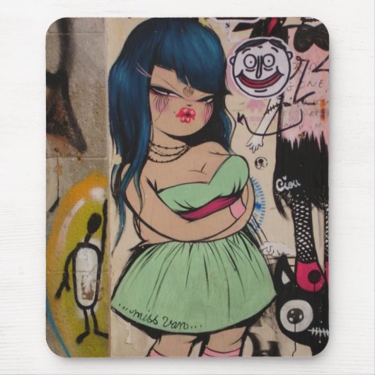 "Graffiti" Mousepad Muismat (Voorkant)
