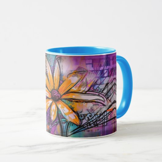 Graffiti Mug - African Daisy (Devant droit)