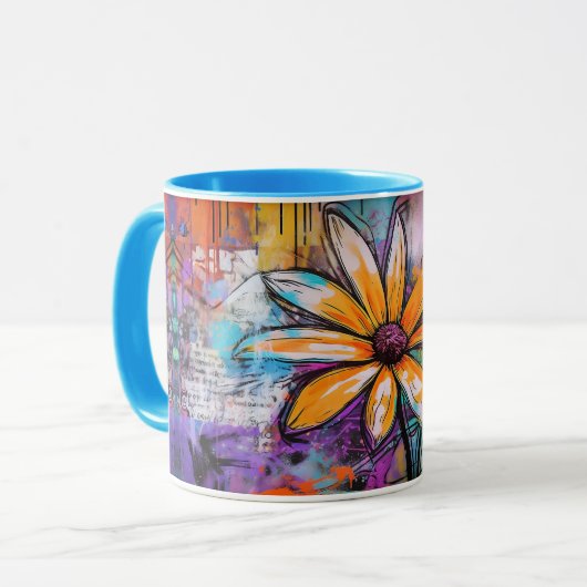 Graffiti Mug - African Daisy (Devant gauche)