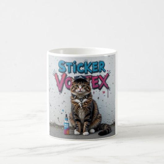 Graffiti Mug de chat Cool urbain - Style de rue Ca (Centre)