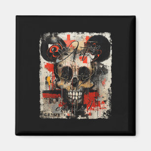 Graffiti Muizenkop Biker Skull Tattoo Horror Skul Magneet