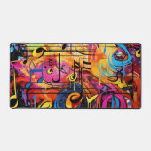 Graffiti Musical Notes Bureau Mat (Recto)