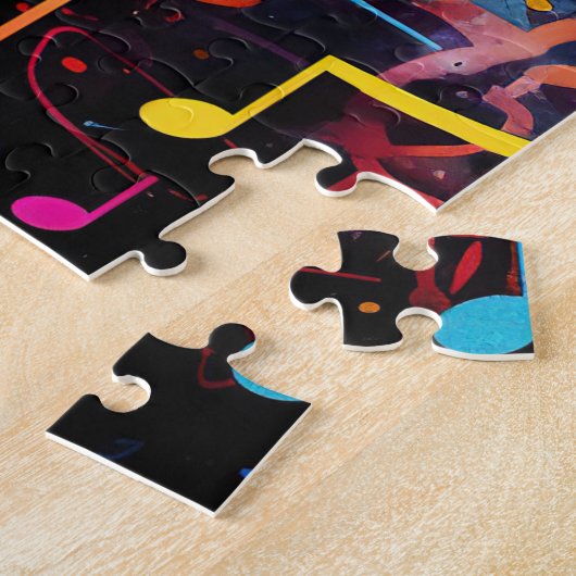 Graffiti Musical Notes Puzzle (Côté)