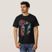 Graffiti-muur en spuitverf t-shirt (Voorkant volledig)
