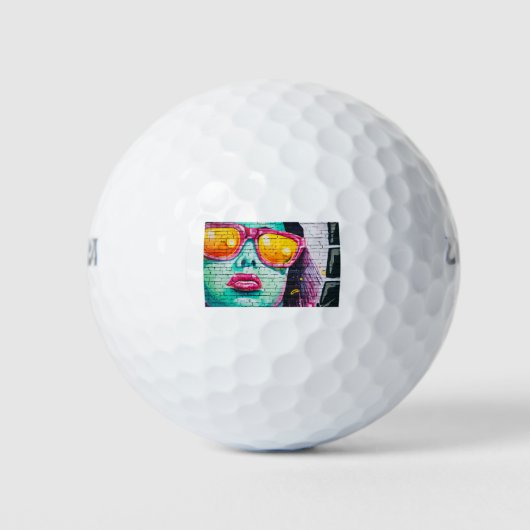 graffiti-muur golfballen (Voorkant)