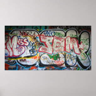 Graffiti-muur Poster