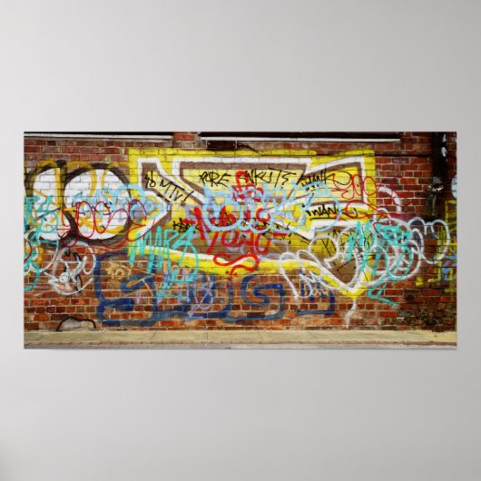 Graffiti-muur Poster (Voorkant)