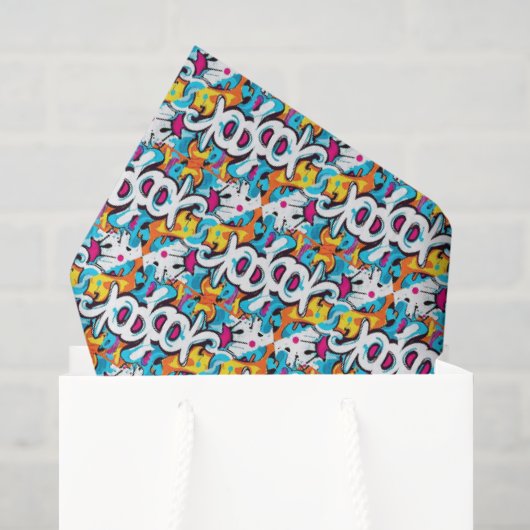 Graffiti Muur Tissuepapier (Cadeauzakje)