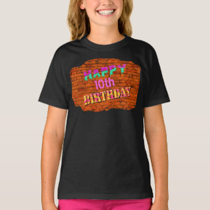 Graffiti muur verjaardagsshirt t-shirt