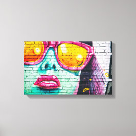 Graffiti-muur | Zazzle_Growshop. Canvas Afdruk